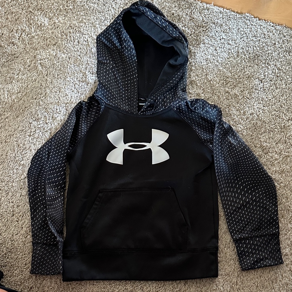 Under Armour Kids Black and Gray Hoodie